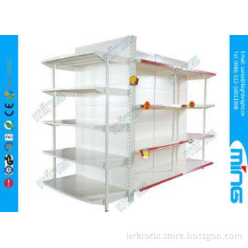 Double Sided Retail Display Shelves for Retail , Solid Pane